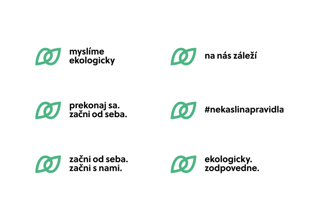 logo kampaň máme nEKOnečne mnoho nápadů Aupark Žilina, eko kampaň o udržitelnosti