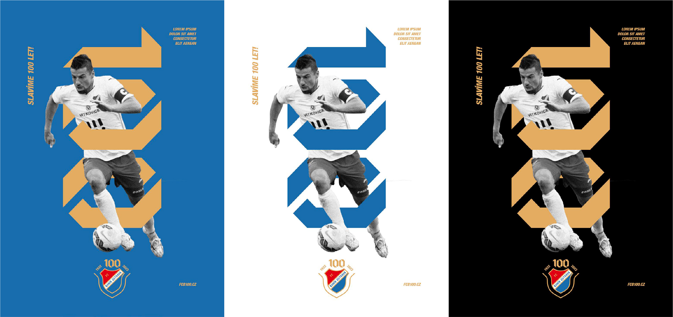 sté výročí fotbalového klubu FC Baník design plakát