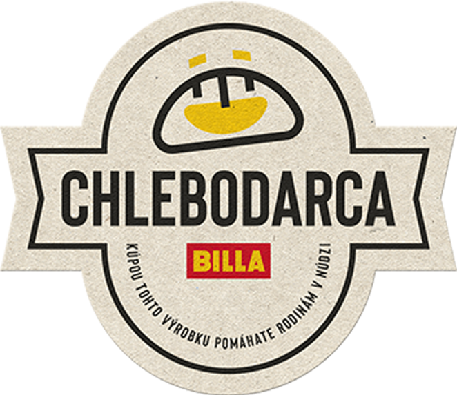 Billa chlebodarca logo dobročinný projekt kreativa a design