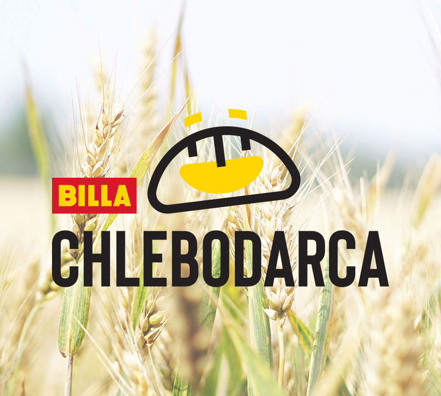 Billa chlebodarca logo dobročinný projekt kreativa a design