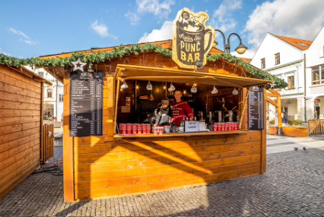 Punč bar Apres ski kreativa a design vánoční trhy v Žilině